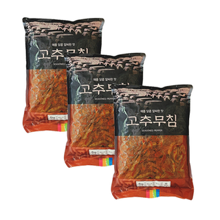 [맛찬]착한식품 양념고추무침 업소용 대용량, 4kg, 3개