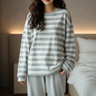 시즈올 여성 잠옷 상하의 세트 수면 긴팔 파자마 홈웨어