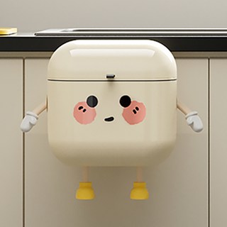 하른 귀여운 주방용 벽걸이형 쓰레기통