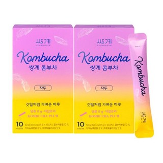 쌍계 콤부차 자두 10T x 2개 (20T), 쌍계 콤부차 레몬 10T x 2개