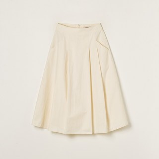 로엠 플리츠 코튼 롱 스커트_RMWHF23R13