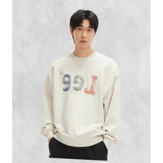 LEE 스티치 빈티지 로고 맨투맨 오트밀