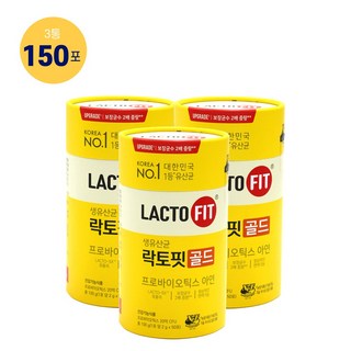 락토핏 생 유산균 골드, 50정, 100g, 3개