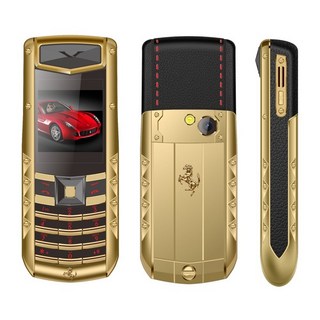 Vertu 페라리 스트레이트 단추 남성용 비즈니스 메탈 휴대폰