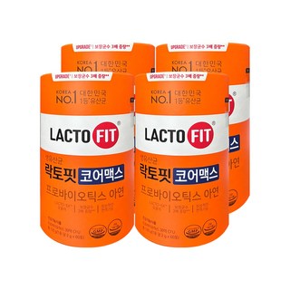 종근당건강 생유산균 락토핏 코어맥스 2g x 60포 / 4개, 120g, 4박스