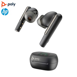 Poly Voyager Free 60+ UC Carbon Black Earbuds BT700 USB A adapter Touchscreen Charge Case 7Y8H0AA, 블랙 7Y8H0AA