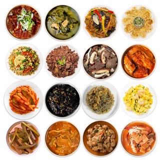 집밥연구소 한번결제로 한달 4주 주1회 정기배송 패밀리세트 반찬세트 부모님 선물 가정식 수제 반찬 간편 정기식단, 1세트, 8kg