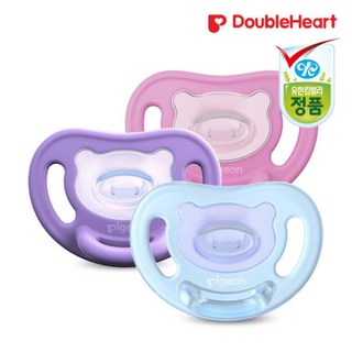 더블하트 Soft Buddy 노리개 젖꼭지 버디노리개2단계 퍼플M, 2단계 M(3-6개월), 퍼플, 1개