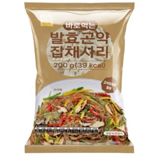 [불지 않고 불릴 필요도 없는 바로먹는] 빼빼곤약 39kcal 발효곤약 잡채사리, 24개, 200g