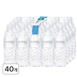스파클 생수 무라벨, 500ml, 40개