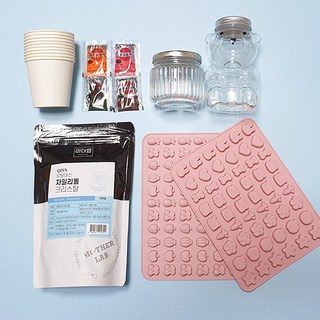 아기 자일리톨 사탕 만들기 세트 화이트데이 선물, 미니 하트, 미니 하트, 1세트, 500g