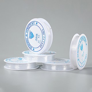 PK글로벌 다용도 탄성 우레탄줄 팔찌 목걸이 부자재 줄, 5개, 반투명(1.0mm)