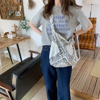 [olivaio] 여성 에코백 페이즐리 데일리 유니크한