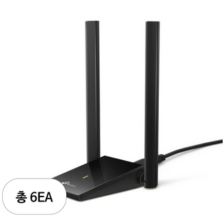 티피링크 AC1300 무선 USB 랜카드, Archer T4U, 6개