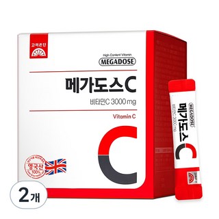 메가도스 비타민C 3000mg, 60회분, 180g, 2개