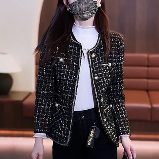 ROYALBELLE 여성 봄 가을 트위드 자켓