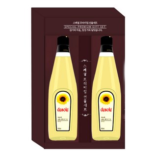 설 추석 해바라기유 500ml 2개 명절선물세트, 1세트