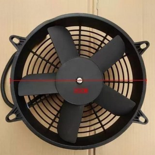 트럭 중장비 냉각팬 농기계 포장기 고전력 전자팬 시멘트 라디에이터 12V 24V, 01. 직경 30CM 12V