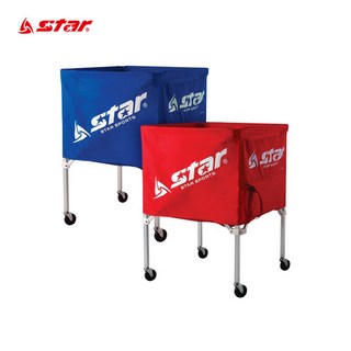 스타 스포츠 볼보관대 볼 카트 STAR-XZ100-04, 블루