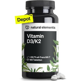 네츄럴 엘리먼츠 비타민 D3 K2 MK7 180정 K2VITAL®, 1개
