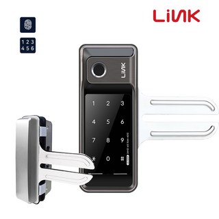 유니코하이테크 링크 LG-500F 지문인식 양문형 유리문 디지털도어락