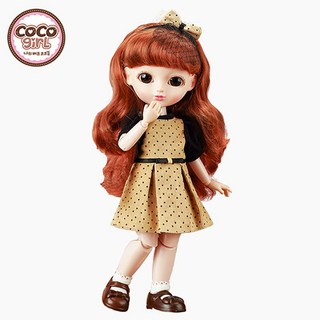 코코걸 코코슈슈 럭셔리룩 34cm 구체관절 인형 구관인형, 1개
