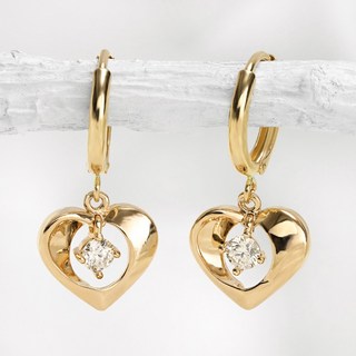 14k 하트 귀걸이