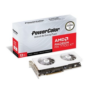 [PowerColor] 라데온 RX 7700 XT D6 12GB White 대원씨티에스