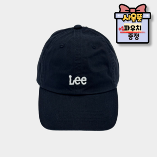 LEE 리 스몰 트위치 로고 코튼 커브 볼캡 모자