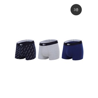 라코스테 언더웨어 프리미엄 코튼 핏 남성 드로즈 3종 세트 C