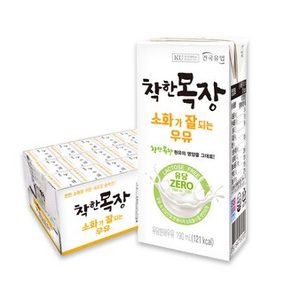 건국유업 착한목장 소화가잘되는 우유, 190ml, 24개