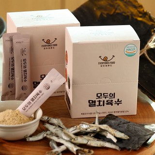 화학첨가물 완전 제로 모두의 멸치육수 120g 30인분 해물육수 다시팩 고체육수 코인육수 조미료, 1개