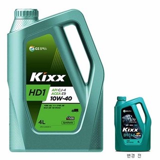 kixx Kixx HD1 E9 CJ-4 10W-40 6L 고급 디젤 엔진오일, 1개