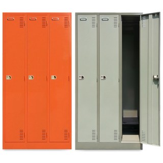 철재 철제캐비넷 캐비닛 사무실 사무용 옷장 3인용 6인용 락커 락카장, 레드, 3인/로카3x6(3)-W900xD510xH1790