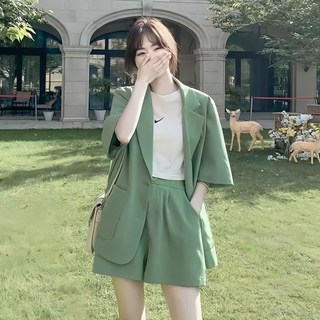 YioYcc 여성 정장 데일리룩 유니폼 상하의 투피스 루즈핏
