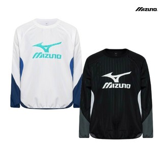 미즈노 경량소재의 스트라이프 MRB라운드넥 피스테 STRIPE ROUND NECK PISTE(화이트 블랙)