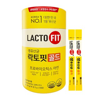 종근단 생유산균 락토핏골드 리뉴얼 프로바이오틱스 아연 2g, 100g, 1개