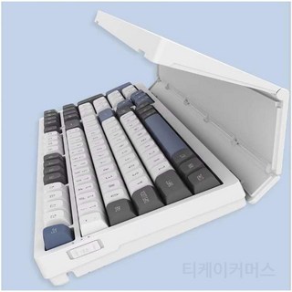 기계식키보드 레이니87 타란튤라 풀배열 블루투스 aulaf99 개스킷 정발 게이밍, 옥축 (마작 소리 - 게임 ), 화이트핑크블루 - 무선 트리플 모드