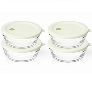 글라스락 스팀볼 원형 310ml 4p+4p 8조 세트