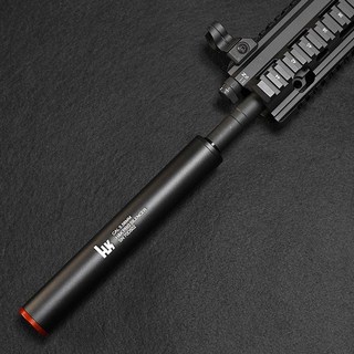 |건스토리| HK 사일렌서/소음기/서프레서/14mm역나사+19mm 무두나사 고정 2type (110mm/160mm/210mm), 1개, 210mm레드캡추가