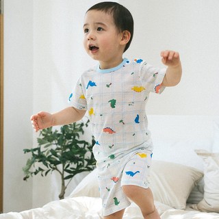 베이비붐 유아 반팔내복 항균메쉬 태열방지 봄 여름 가을 신생아 아기 아동 5부 상하내복 내의 국내생산