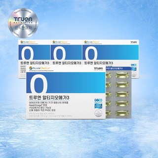 [냉장배송] 트루엔 알티지오메가3 알래스카 파랑이, 100정, 4개