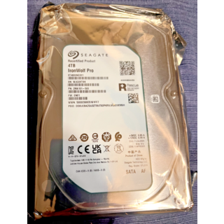 ST Seagate IronWolf Pro 4TB 7200 RPM 128Mb SATA 6Gb/s 3.5 NAS HDD 하드디스크[세금포함] [정품] 4000NE001 컴퓨터 PC, ST Seagate IronWolf Pro 4TB 72