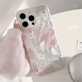 영스피플 오로라 핑크 스마일 아이폰 케이스