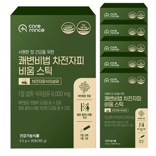 케어란스 쾌변비법 차전자피 비움 스틱, 6박스, 30회분