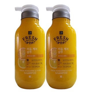 미쟝센 프레시팝 비듬케어 샴푸 (만다린 & 유자), 500ml, 2개