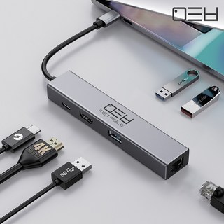 멀티허브 6in1 HDMI 메타블 USB허브 (USB-C타입) MH6PRO