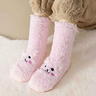 양털 부츠 미끄럼 방한 임산부 곰돌이 겨울 공용 수면