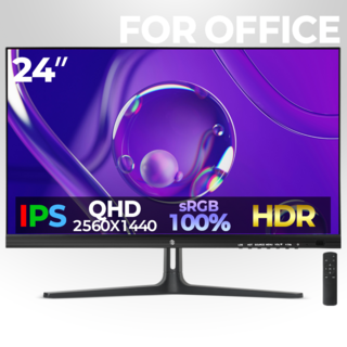 픽셀아트 24형 60.45cm 사무용 모니터 PAQ2475F IPS QHD HDR 리모컨, 일반