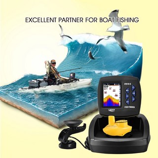 어탐기 어군탐지기 휴대용 어군 탐지기 무선 수중 음파 탐지기 낚시 깊이 보트 카약 낚시용 유선 변환기 포함, 3)Transducer D T only, 1개